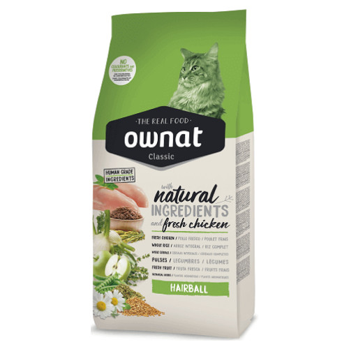 CROQUETTE OWNAT CHAT HAIRBALL 4 KG